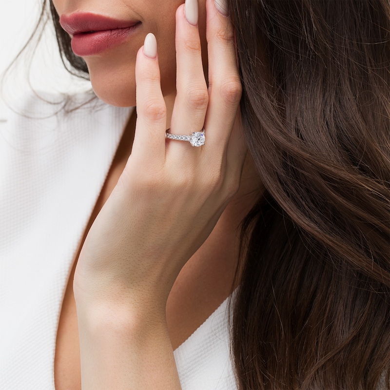 Main Image 2 of Vera Wang Love Collection 2 CT. T.W. Diamond Engagement Ring in 14K White Gold