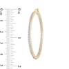 Thumbnail Image 2 of Diamond Fascination™ and Glitter Enamel 45.0mm Hoop Earrings in Sterling Silver with 18K Gold Plate