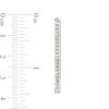 Thumbnail Image 3 of Diamond Fascination™ 35.0mm Hexagon Open Hoop Earrings in Sterling Silver with 18K Rose Gold Plate