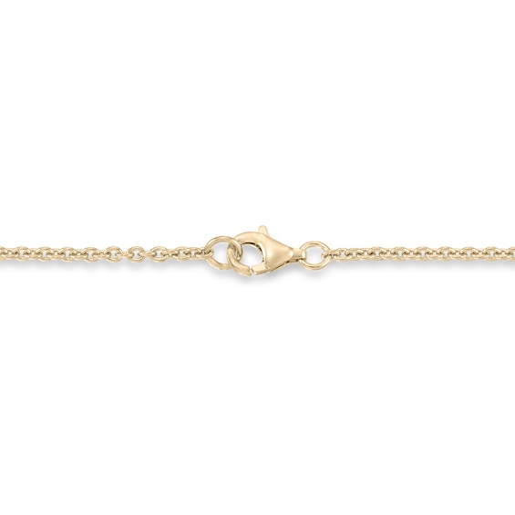 Diamond Fascinationâ¢ 30.0mm Bar Necklace in Sterling Silver with 18K Gold Plate