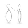 Diamond Fascination™ Marquise Drop Earrings in Sterling Silver with Platinum Plate