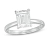 Thumbnail Image 0 of 2 CT. Certified Emerald-Cut Lab-Created Diamond Solitaire Engagement Ring in 14K White Gold (F/VS2)