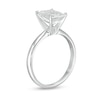 Thumbnail Image 2 of 2 CT. Certified Emerald-Cut Lab-Created Diamond Solitaire Engagement Ring in 14K White Gold (F/VS2)