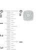 Thumbnail Image 3 of 1/2 CT. T.W. Diamond Cushion Double Frame Stud Earrings in 10K White Gold