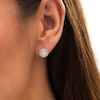 Thumbnail Image 2 of 1/2 CT. T.W. Diamond Double Frame Stud Earrings in 10K White Gold