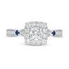 Thumbnail Image 4 of Vera Wang Love Collection 3/4 CT. T.W. Diamond Cushion Frame Engagement Ring in 14K White Gold