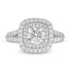 Thumbnail Image 4 of Vera Wang Love Collection 1-3/4 CT. T.W. Diamond Double Cushion Frame Engagement Ring in 14K White Gold
