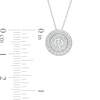 Thumbnail Image 3 of 1/2 CT. T.W. Diamond Double Frame Pendant in 10K White Gold