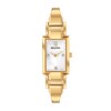 Thumbnail Image 1 of Ladies' Bulova Classic Diamond Accent Gold-Tone Bangle Watch with Rectangular Mother-of-Pearl Dial (Model: 97P141)