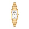 Thumbnail Image 0 of Ladies' Bulova Classic Diamond Accent Gold-Tone Bangle Watch with Rectangular Mother-of-Pearl Dial (Model: 97P141)