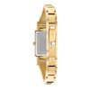 Thumbnail Image 3 of Ladies' Bulova Classic Diamond Accent Gold-Tone Bangle Watch with Rectangular Mother-of-Pearl Dial (Model: 97P141)