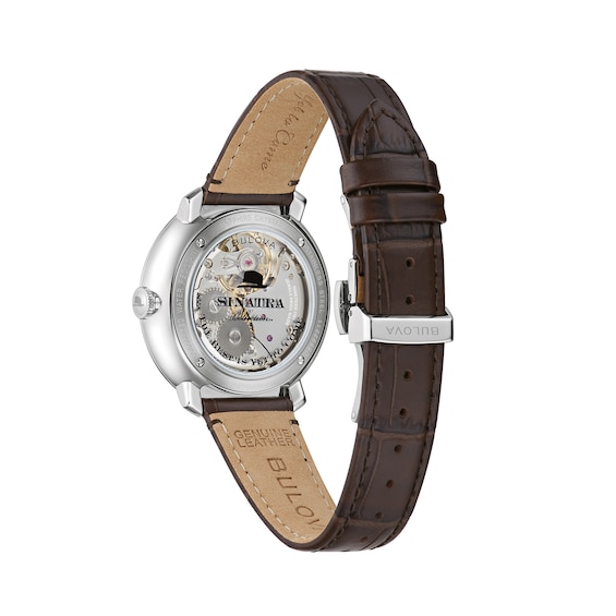 Men's Bulova Frank Sinatra 'The Best is Yet To Come' Collection Strap Watch with Grey Dial (Model: 96B345)
