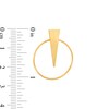 Thumbnail Image 2 of Made in Italy Geometric Drop Earrings in Sterling Silver with 18K Gold Plate