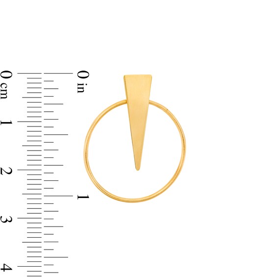 Made in Italy Geometric Drop Earrings in Sterling Silver with 18K Gold Plate