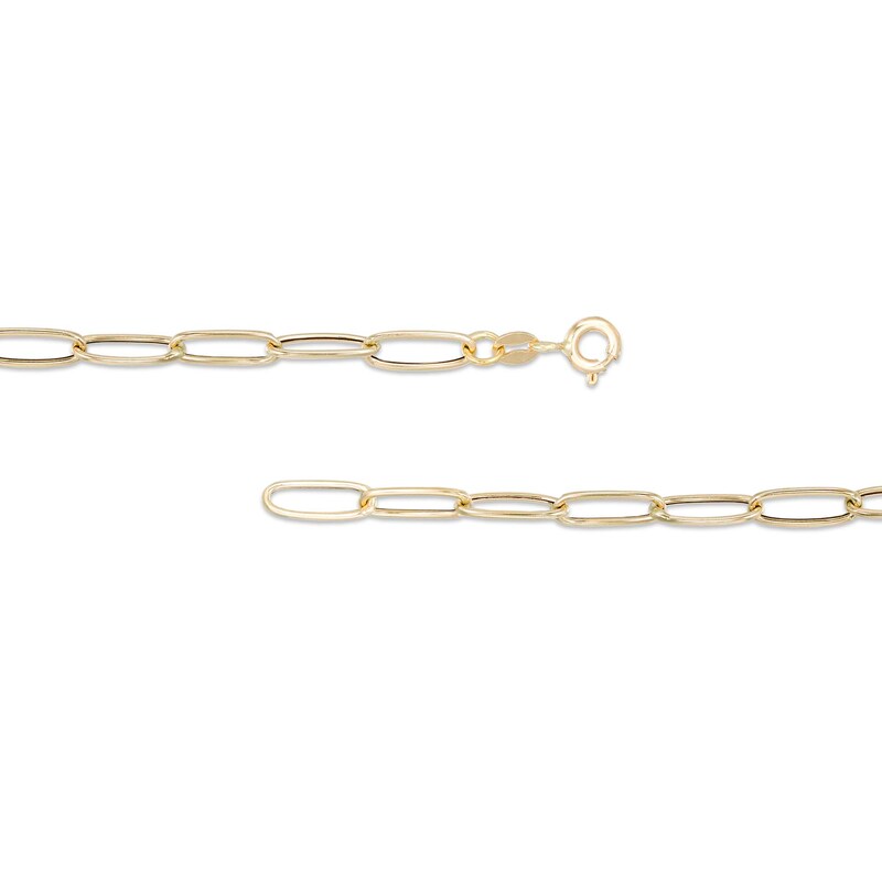 Main Image 3 of Made in Italy Paper Clip Link Necklace in Hollow 14K Gold - 24"