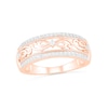 1/4 CT. T.W. Diamond Edge Vintage-Style Ring in 10K Rose Gold