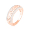 1/4 CT. T.W. Diamond Edge Vintage-Style Ring in 10K Rose Gold