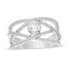 Thumbnail Image 1 of Diamonds Amplified 5/8 CT. T.W. Diamond Orbit Ring in 10K White Gold