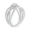 Thumbnail Image 3 of Diamonds Amplified 5/8 CT. T.W. Diamond Orbit Ring in 10K White Gold