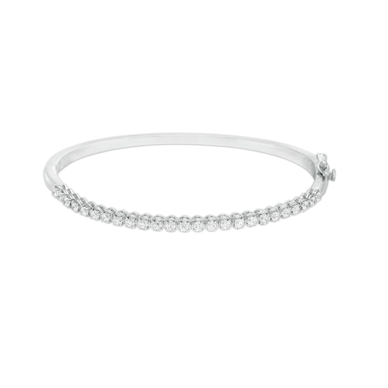 Diamonds Amplified 1 CT. T.w. Diamond Bangle in 10K White Gold