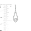 Diamonds Amplified 1 CT. T.W. Diamond Teardrop Earrings in 10K White Gold