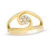 Thumbnail Image 1 of 1/6 CT. T.W. Composite Diamond Split Shank Ring in 10K Gold