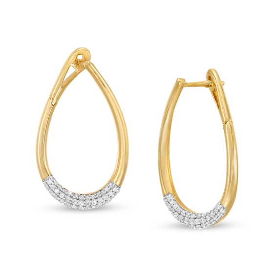 3/8 CT. T.w. Diamond Teardrop Earrings in 10K Gold