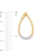 Thumbnail Image 3 of 3/8 CT. T.W. Diamond Teardrop Earrings in 10K Gold