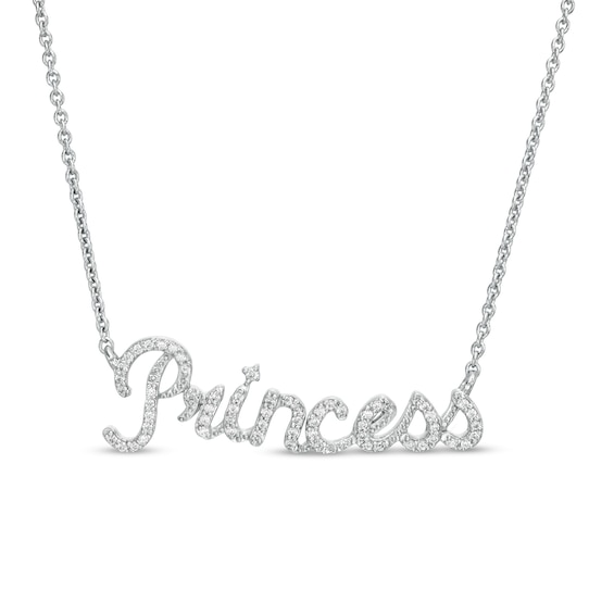 1/5 CT. T.w. Diamond "Princess" Necklace in Sterling Silver