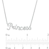Thumbnail Image 3 of 1/5 CT. T.W. Diamond "Princess" Necklace in Sterling Silver