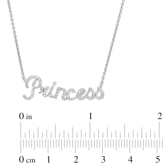 1/5 CT. T.w. Diamond "Princess" Necklace in Sterling Silver