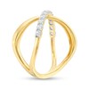 Thumbnail Image 3 of 1/2 CT. T.W. Diamond Orbit Split Shank Ring in 10K Gold