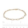 Thumbnail Image 4 of 1/2 CT. T.W. Diamond Paper Clip Link Bracelet in 10K Gold - 7.5"
