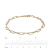 Thumbnail Image 3 of 1/2 CT. T.W. Diamond Paper Clip Link Bracelet in 10K Gold - 7.5"