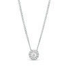 Thumbnail Image 1 of 1/10 CT. T.W. Diamond Frame Pendant in 10K White Gold