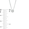 Thumbnail Image 4 of 1/10 CT. T.W. Diamond Frame Pendant in 10K White Gold