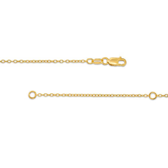 1/8 CT. T.w. Diamond "Love" Necklace in 10K Gold