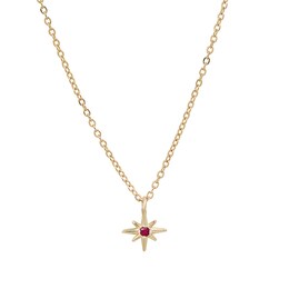 Elliot Young Ruby North Star Pendant in 14K Gold