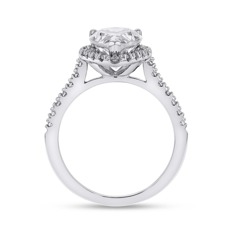 2-1/3 CT. T.W. GIA-Graded Pear-Shaped Diamond Engagement Ring in Platinum (I/SI2)