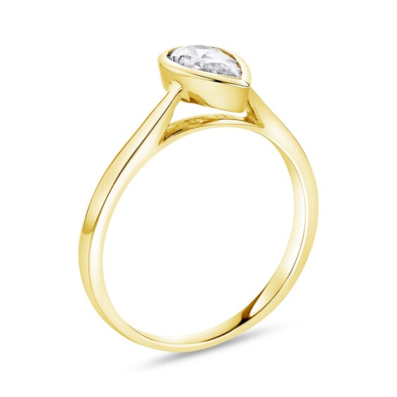 1 CT. GIA-Graded Pear-Shaped Diamond Solitaire Engagement Ring in 14K Gold (I/I1) 1 CT. GIA-Graded Pear-Shaped Diamond Solitaire Engagement Ring in 14K Gold (I/I1)