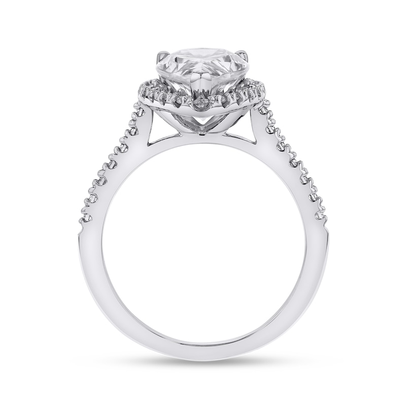 2-7/8 CT. T.W. GIA-Graded Pear-Shaped Diamond Engagement Ring in Platinum (I/SI2)