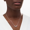 Thumbnail Image 2 of Diamonds Amplified 1 CT. T.W. Diamond Five Stone Necklace in 10K White Gold