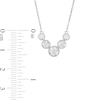 Thumbnail Image 3 of Diamonds Amplified 1 CT. T.W. Diamond Five Stone Necklace in 10K White Gold
