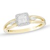 Thumbnail Image 1 of Cherished Promise Collection™ 1/5 CT. T.W. Quad Princess-Cut Diamond Promise Ring in 10K Gold