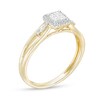 Thumbnail Image 3 of Cherished Promise Collection™ 1/5 CT. T.W. Quad Princess-Cut Diamond Promise Ring in 10K Gold