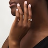 Thumbnail Image 2 of Cherished Promise Collection™ 1/5 CT. T.W. Baguette and Round Composite Diamond Promise Ring in 10K Gold