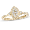 Thumbnail Image 0 of Cherished Promise Collection™ 1/5 CT. T.W. Composite Diamond Marquise Frame Promise Ring in 10K Gold