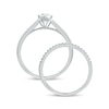 Thumbnail Image 4 of 3/8 CT. T.W. Pear-Shaped Diamond Bridal Set in 10K White Gold