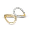 Thumbnail Image 1 of 1/5 CT. T.W. Diamond Bypass Double Loop Ring in 10K Gold