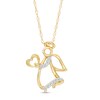 Thumbnail Image 1 of Diamond Accent Angel Pendant in 10K Gold